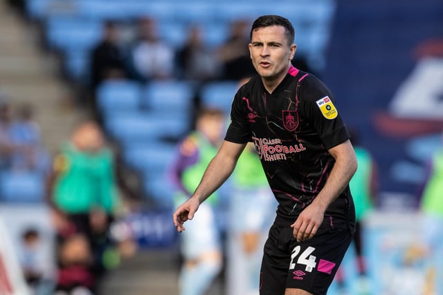Burnley's Josh Cullen looks on 

The EFL Sky Bet Championship  - Coventry City v Burnley- Saturday 8th October 2022 - Coventry Building Society Arena - Coventry