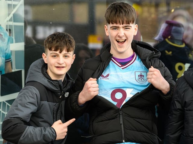 Burnley fans arrive at Turf Moor for the Premier League fixture against Brighton and Hove Albion. Photo: Kelvin Lister-Stuttard