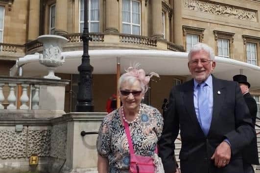 Allan and Barbara Walker were guests of Her Majesty at the Royal Garden Party at Buckingham Palace