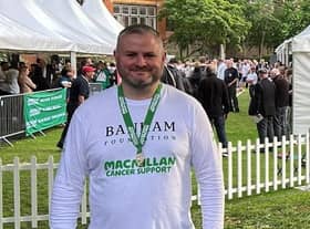 Pendle MP Andrew Stephenson who was victorious in the Westminster Macmillan Tug-of-War contest