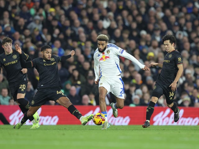 The full-back bundled home Leeds' opener as Daniel Farke's men overcame QPR 2-0.