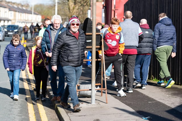 Burnley fans arrive at Turf Moor for Premier League fixture with Bournemouth. Photo: Kelvin Lister-Stuttard