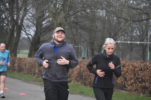 People taking part in Burnley Park Run at Towneley Park. Photo by George Webster.