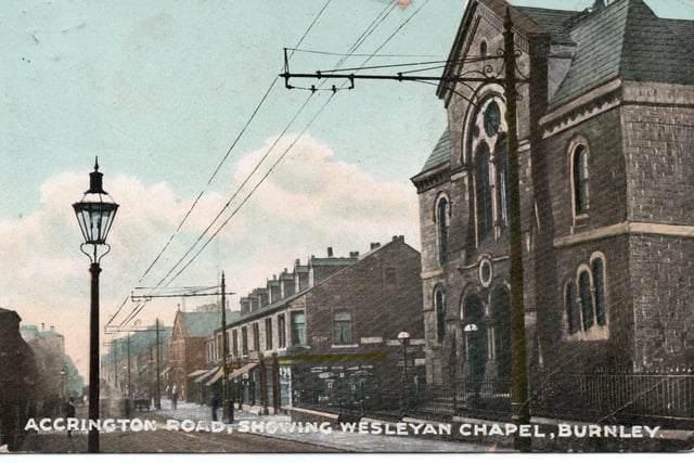 The Accrington Road Wesleyan Methodist Chapel succeeded smaller chapels, like Barclay Hills, in this part town, in 1872