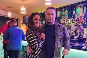 Former landlady at the Hare and Hounds pub in Padiham, Toni-Anne Mortimer, has opened her own business, Morty's cafe in Burnley. She is pictured here with her husband Lee