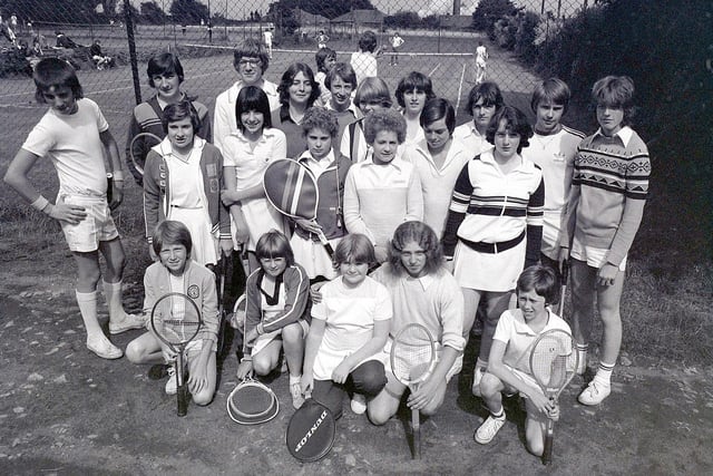 Here's what tennis fashion looked like in 1978, as worn by the players at Mansfield Lawn Tennis Club during that year.