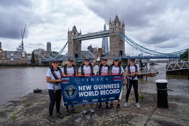 ‘Team Ithaca’ rowed continuously and unsupported for 2,000 miles around the entire coast of Great Britain