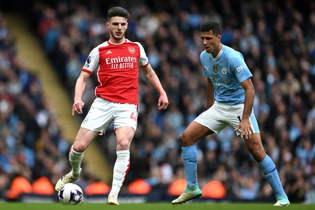 Sunday’s title showdown between Manchester City and Arsenal may not have lived up to the billing, but that was not to stop Rodri from turning in yet another formidable display in the middle of the park. City’s No.16 completed a total of seven dribbles against the Gunners, at least four more than any other player on the pitch. Rodri also made three key passes, 10 accurate long balls, one tackle and one clearance.