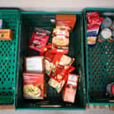 Food is sorted and seen in crates at a foodbank distribution hub. Image for illustrative purposes. (Photo by Finnbarr Webster/Getty Images)