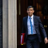 Prime Minister Rishi Sunak leaves 10 Downing Street to attend Prime Minister's Questions (PMQs) in the House of Commons. (Photo by Carl Court/Getty Images)
