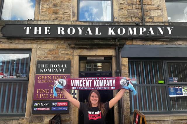 Dozens of regulars at The Royal Dyche pub in Burnley were taken in by landlady Justine Bedford's April Fool prank that she had changed the name to The Royal Kompany