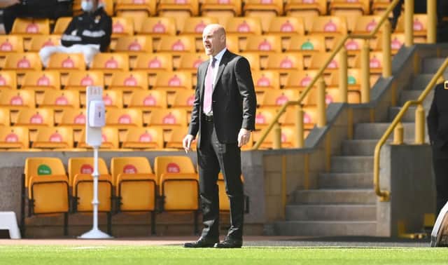 Sean Dyche, Manager of Burnley.  (Photo by Michael Regan/Getty Images)