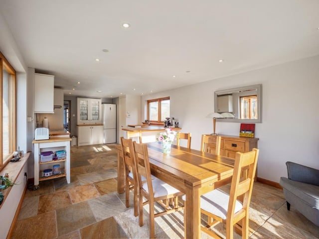 Kitchen dining area.