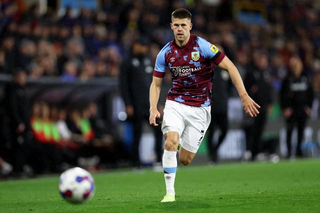 BURNLEY, ENGLAND - OCTOBER 05: Johann Berg Gudmundsson of Burnley in action during the Sky Bet Championship between Burnley and Stoke City at Turf Moor on October 05, 2022 in Burnley, England. (Photo by Clive Brunskill/Getty Images)