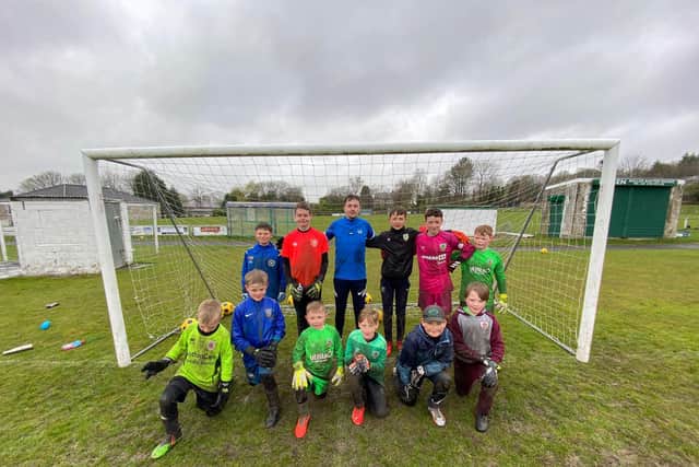 Youngsters at the Asmir Begovic Goalkeeping Academy in Burnley
