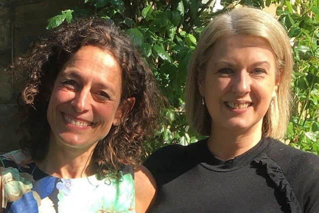 Emma Pennington (right) of Rosehill House with Alex Polizzi of the Hotel Inspector