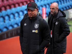 BURNLEY, ENGLAND - APRIL 10: Vincent Kompany the manager of Burnley arrives for the Sky Bet Championship between Burnley and Sheffield United at Turf Moor on April 10, 2023 in Burnley, England. (Photo by Alex Livesey/Getty Images)