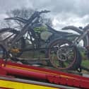 Two off-road motorbikes. (Credit: Lancashire Police)