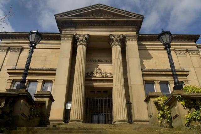 Preston's Harris Institute, on Avenham Walk, is on the Historic England At-Risk Register. The watchdog notes that plans for the building have not moved forward and adds there is "a risk that dry rot (which was previously eradicated) could re-establish as the building is unventilated and suffering from water ingress".