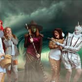 Some of the cast of Burnley College's The Wonderful Wizard of Oz.