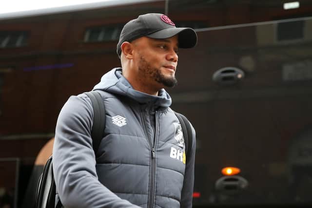 LONDON, ENGLAND - DECEMBER 23: Vincent Kompany, Manager of Burnley, arrives at the stadium prior to the Premier League match between Fulham FC and Burnley FC at Craven Cottage on December 23, 2023 in London, England. (Photo by Steve Bardens/Getty Images)