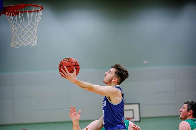 Last year, Joe played at British Basketball League side Manchester Giants (credit: Michael Porter Photography)