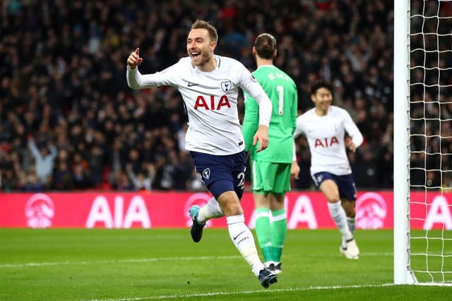 The Danish playmarker gave Tottenham a dream start against his future employers Man Utd at Wembley in 2018.