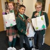 Children at Oakhill School in Whalley have been decorating and filling bags with treats and essentials to donate to Blackburn homelessness and addiction charity, THOMAS.