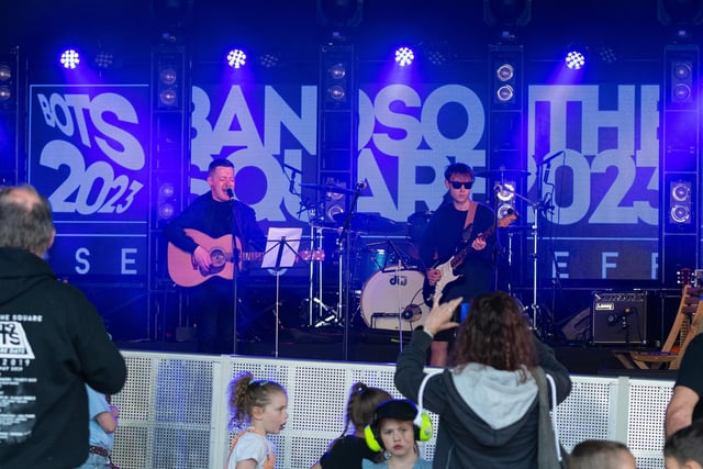 Bands on the Square in Barnoldswick 2023. Photo: Kelvin Stuttard