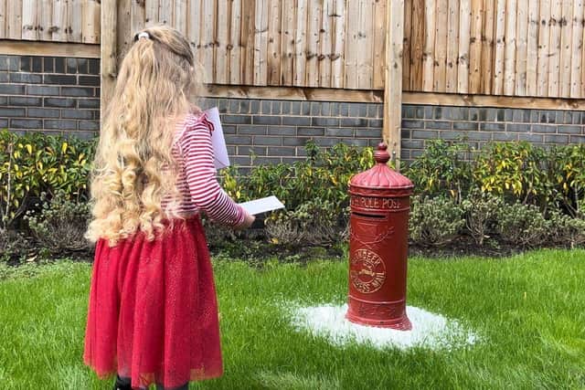 Santa's post box arrived at Northstone's Keld development in Barrowford