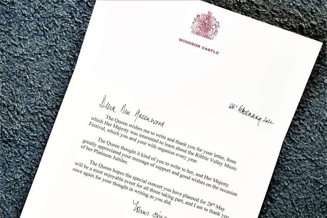 A letter from the Queen