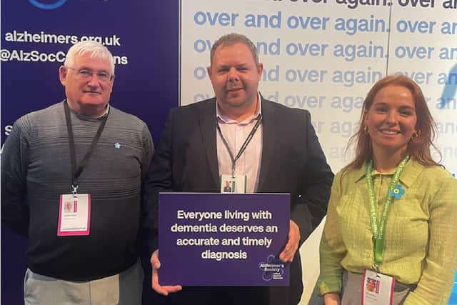 Burnley MP Antony Higginbotham is supporting the Alzheimer's Society dementia diagnosis campaign