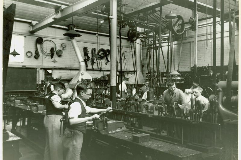 Burnley Municipal College, Engineering Department (c.1937). Credit: Lancashire County Council.