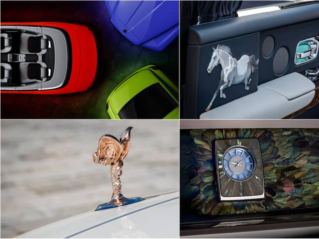 Examples of the Rolls-Royce Bespoke Collective's work in 2020