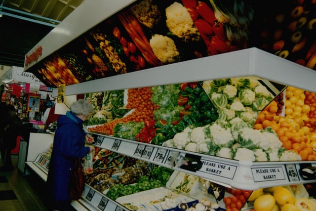 Burnley Market stall (1994). Credit: Lancashire County Council