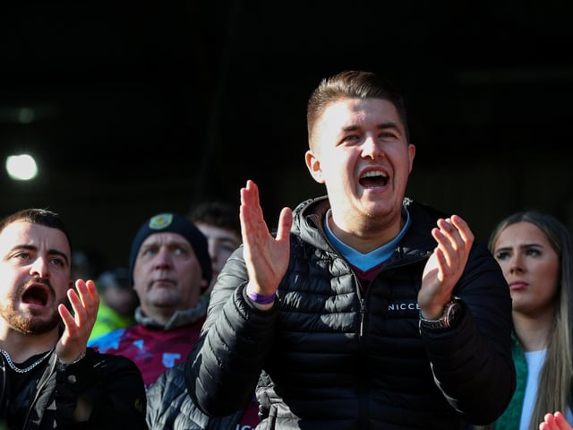 Burnley fans cheer for their side

Photographer Alex Dodd/CameraSport

The EFL Sky Bet Championship - Burnley v Blackburn Rovers - Sunday 13th November 2022 - Turf Moor - Burnley

World Copyright © 2022 CameraSport. All rights reserved. 43 Linden Ave. Countesthorpe. Leicester. England. LE8 5PG - Tel: +44 (0) 116 277 4147 - admin@camerasport.com - www.camerasport.com