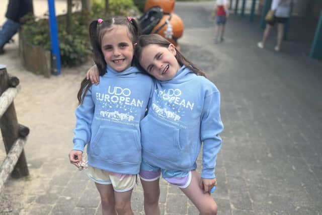 Burnley twins Mylah and Marnie Green represented England in the UDO European Street Dance Championships.