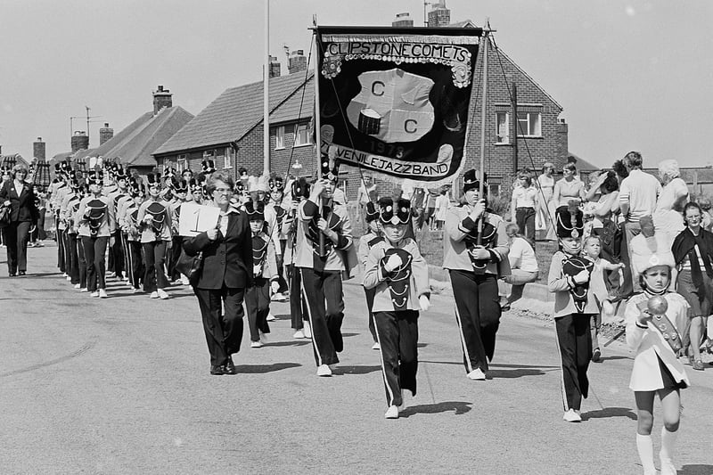 Did you play in the jazz band, seen here marching at the carnival?