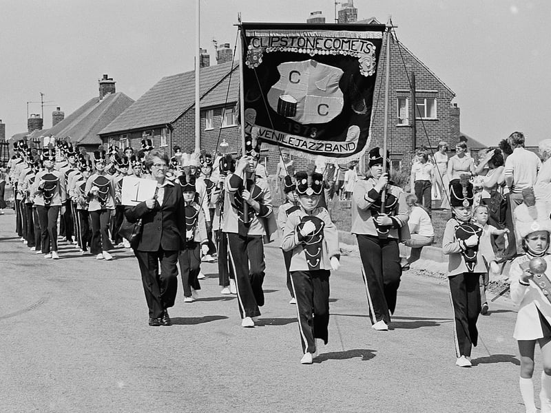 Did you play in the jazz band, seen here marching at the carnival?