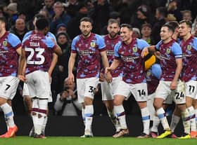 Burnley's Connor Roberts is congratulated on scoring his team’s winning goal

The Emirates FA Cup Fifth Round - Burnley v Fleetwood Town - Wednesday 1st March 2023 - Turf Moor - Burnley