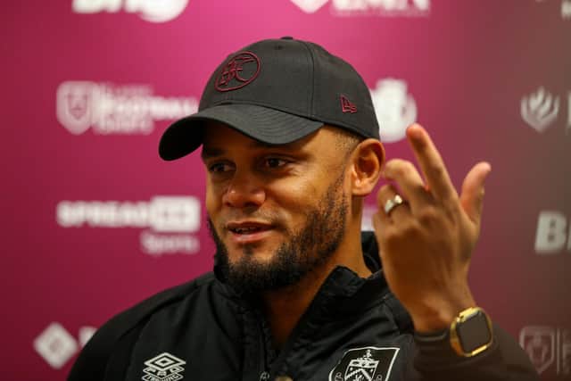 Burnley manager Vincent Kompany speaks to reporters after the match

The EFL Sky Bet Championship -  Burnley v Rotherham United - Wednesday 2nd November 2022 - Turf Moor - Burnley