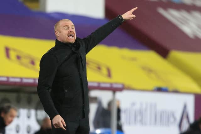 Burnley manager Sean Dyche. (Photo by LINDSEY PARNABY/POOL/AFP via Getty Images)