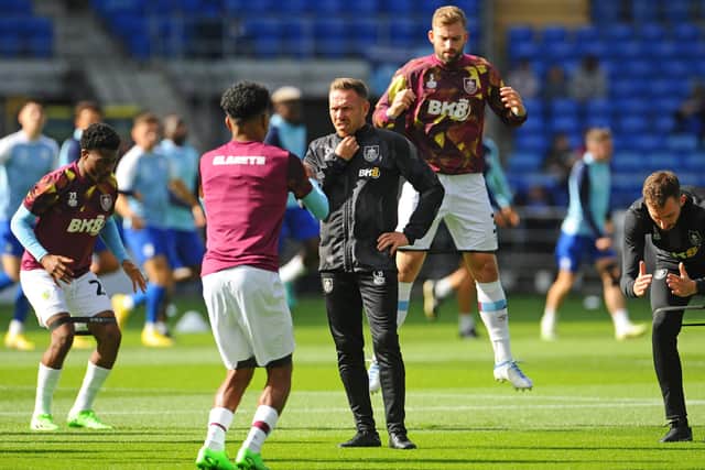 Burnley assistant manager Craig Bellamy looks on during the pre-match warm-up 

Photographer Ian Cook/CameraSport

Skybet Championship - Cardiff City v Burnley - Saturday 1st October 2022 - Cardiff City Stadium - Cardiff
 
World Copyright © 2022 CameraSport. All rights reserved. 43 Linden Ave. Countesthorpe. Leicester. England. LE8 5PG - Tel: +44 (0) 116 277 4147 - admin@camerasport.com - www.camerasport.com