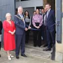 The Mayor and Mayoress of Burnley Coun Mark Townsend and his wife Kerry cut the ribbon at the official opening of the new offices for Schofield and Associates Financial Planning Ltd