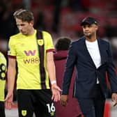 NOTTINGHAM, ENGLAND - SEPTEMBER 18: Vincent Kompany, Manager of Burnley, looks on after the Premier League match between Nottingham Forest and Burnley FC at City Ground on September 18, 2023 in Nottingham, England. (Photo by Shaun Botterill/Getty Images)