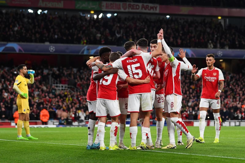 The Gunners currently lead the way, but Opta rate their title chances at just 18.9%.