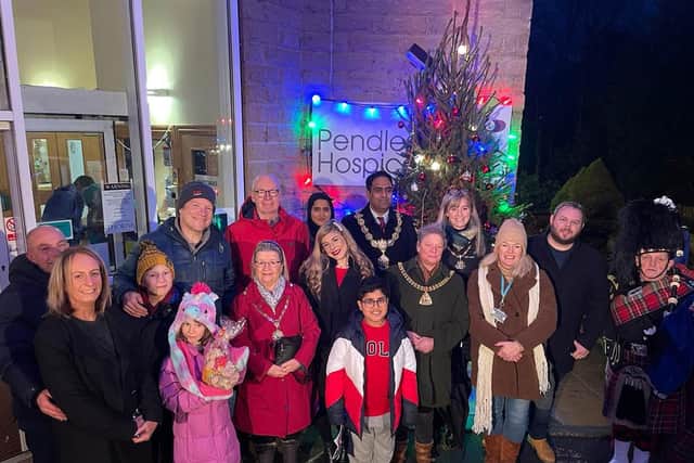 Hundreds turned out for this year's Light Up A Life service at Pendleside Hospice.