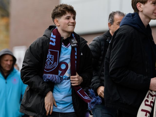 Burnley fans arrive at Turf Moor for the Premier League fixture against Brighton and Hove Albion. Photo: Kelvin Lister-Stuttard
