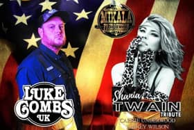 Luke Combs UK and Shania Twain Tribute will be performing at Penny Black, Hargreaves Street, Burnley, next month