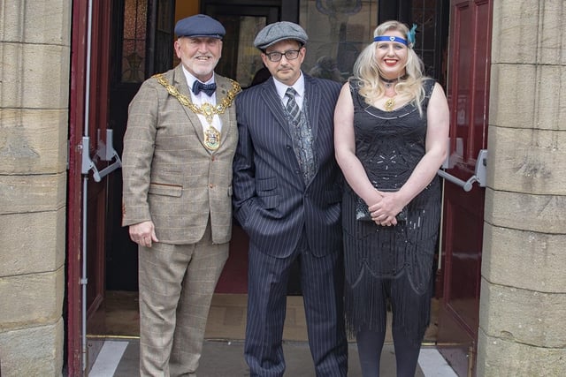 Guests at the Peaky Blinders themed ball organised by Mayor of Pendle Coun. Neil Butterworth